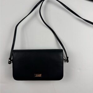 Buxton Classic Black Crossbody mini clutch
